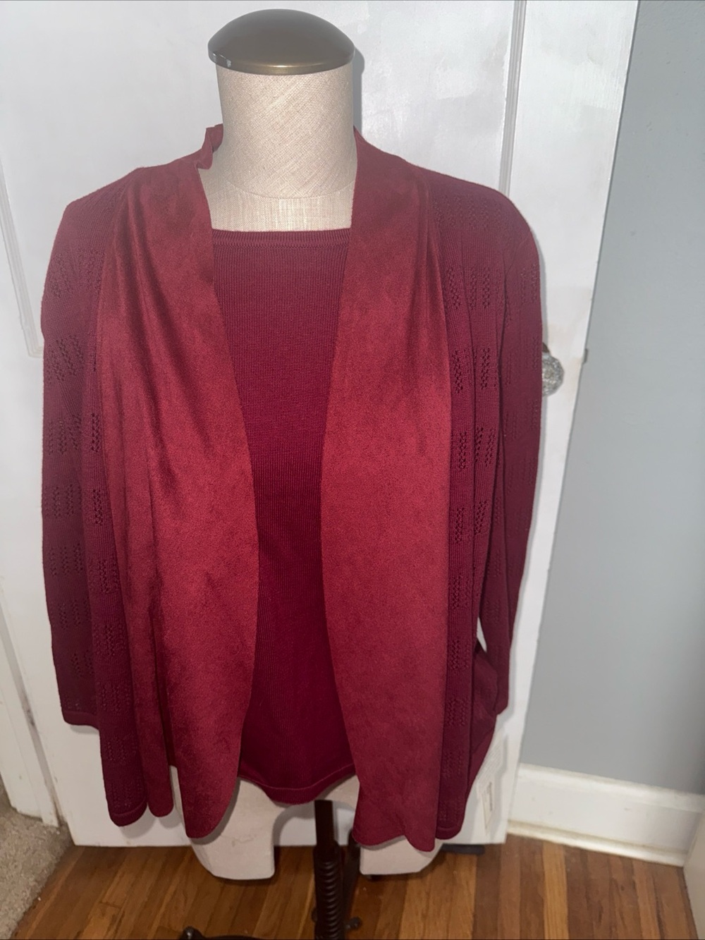Alfred Dunner Open-Front Sweater Cardigan